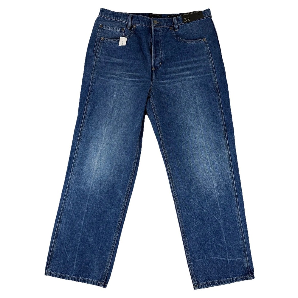 BANANA REPUBLIC The Ranger Straight Jeans Women's Size‎ Tag 32 (36x28) 580622